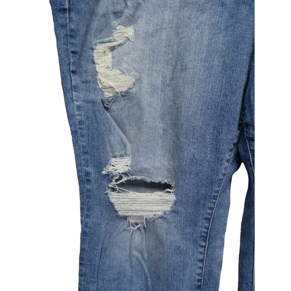 Torrid Jeans 24s Short Denim Vintage Stretch Boyfriend Straight Distressed - Picture 4 of 10